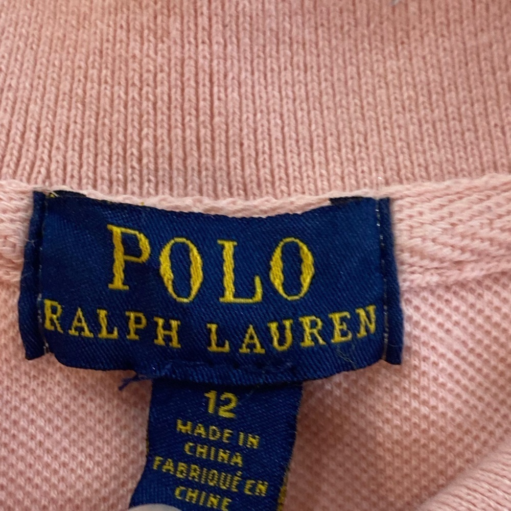 Polo Ralph Lauren Big Pony Cotton Mesh Polo Shirt 12months pink - Picture 2 of 7